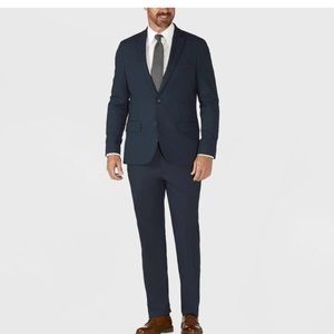 Haggar tailored fit men’s suit blue